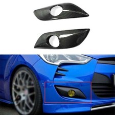 Dry Carbon Fiber Cover Decor For Hyundai Veloster Front Fog Light Lamp 2012-2017 Dry Carbon Fiber Cover Decor For Hyundai Veloster Front Fog Light Lamp 2012-2017