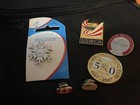 Lot Of 6 Curling  Lapel Pins 2006-2007 Philadelphia Curling Club USWCA Torino — photo 1