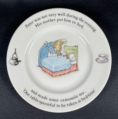 Wedgwood "Peter Rabbit" Brot & Butter Teller 7" EUC