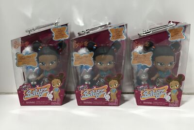 Bratz Babyz Sasha Collectible Fashion Doll with Real Fashions and Pet, Lot of 3
