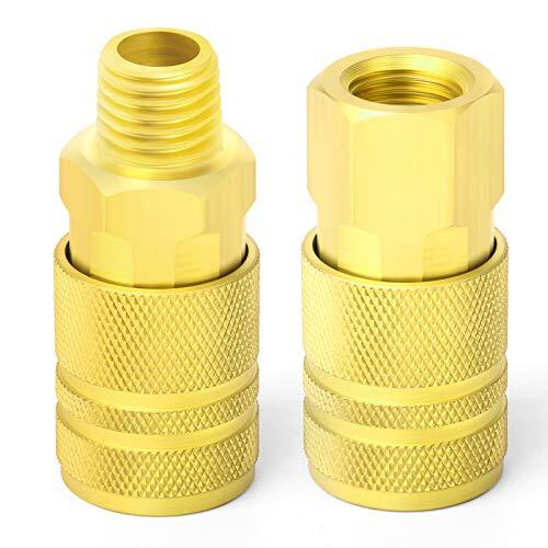14PCS Air Hose Fittings, 1/4''NPT Quick Connect Air Coupler & Plug Kit
