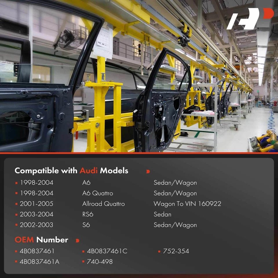 Regulador de ventana lateral del conductor delantero A-Premium para Audi A6 Allroad Quattro RS6 S6 Foto 4 de 4