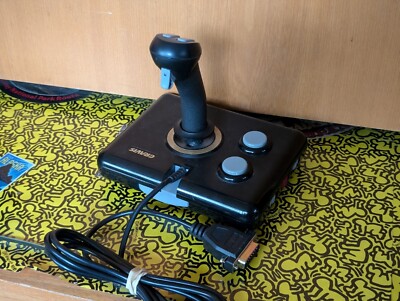 Advanced Gravis Analog 5 Button 15-Pin Self Centering PC Joystick Black And Grey