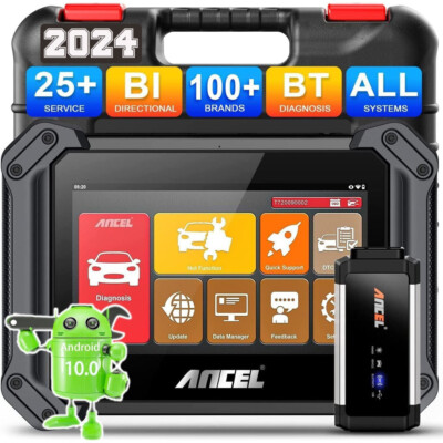 ANCEL V6 PRO+ Bi-Directional Scan Tool OBDII Diagnostic Scanner K-ey Program DPF