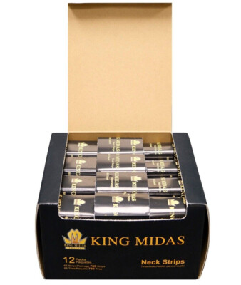 King Midas Neck Strips Box 780 Neck Strips 12 Packs / Case 3,120 Black & White