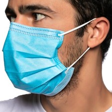 300 ASTM Level 3 4-Ply Disposable Medical Surgical Face Blue Masks 6 Box/50