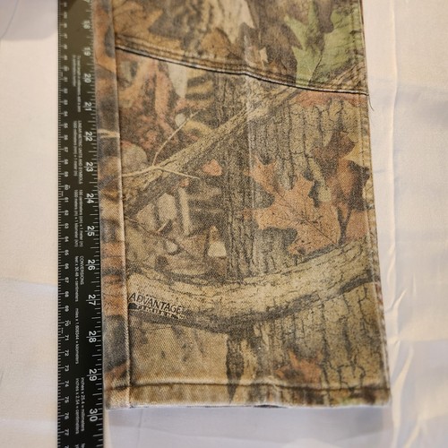 Vintage Wrangler Camo Pants Men 38x30 (Measure 36x30) Double Knee Denim USA made - Picture 5 of 9