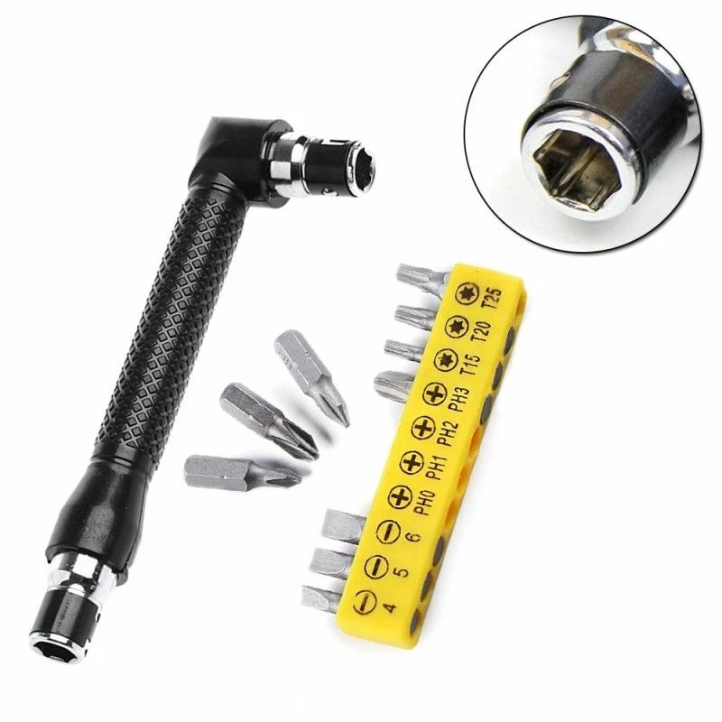 10pcs Screw Driver Bit Screwdriver Bits Drill Set W Wrench Mechanic Tool Parts
