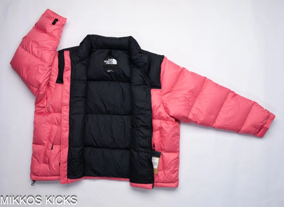 Женщин North Face 1996 ретро Nuptse пуховик 700 вниз с капюшоном куртки - розовый - Изображение 3 из 4