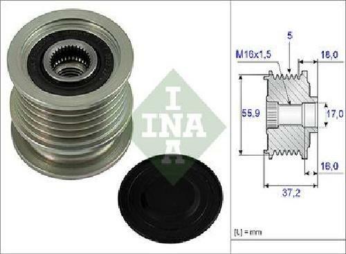 INA 535 0039 10 Alternateur Roue Libre Embrayage pour Citroën,Fiat,Ford,Ford USA