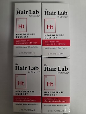 Lot of 4 The Hair Lab HT Heat Defense Dose Set Hydrolyzed Wheat Protein 4 Boxes