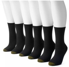 Women's GOLDTOE  Ultra Soft Crew Socks 6 pair womens shoe size 6-9