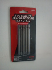 Phillips  Screwdriver Bits  5pc Set   2 X 3 1/2" MAGNETIC TIP 