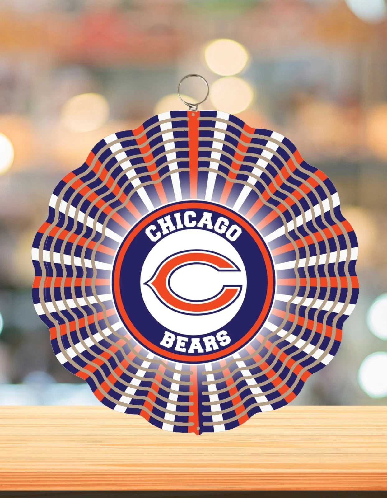 Chicago Bears Round Wind Spinner