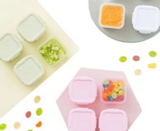 10 x 60ML Baby Food Box Snack/Container Storage Box