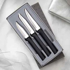 RADA CUTLERY G201 PARING KNIVES GALORE GIFT SET BLACK HANDLE