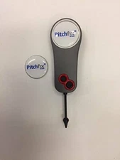 Pitchfix Fusion Single Prong Divot Tool Gunmetal/Red, with extra marker