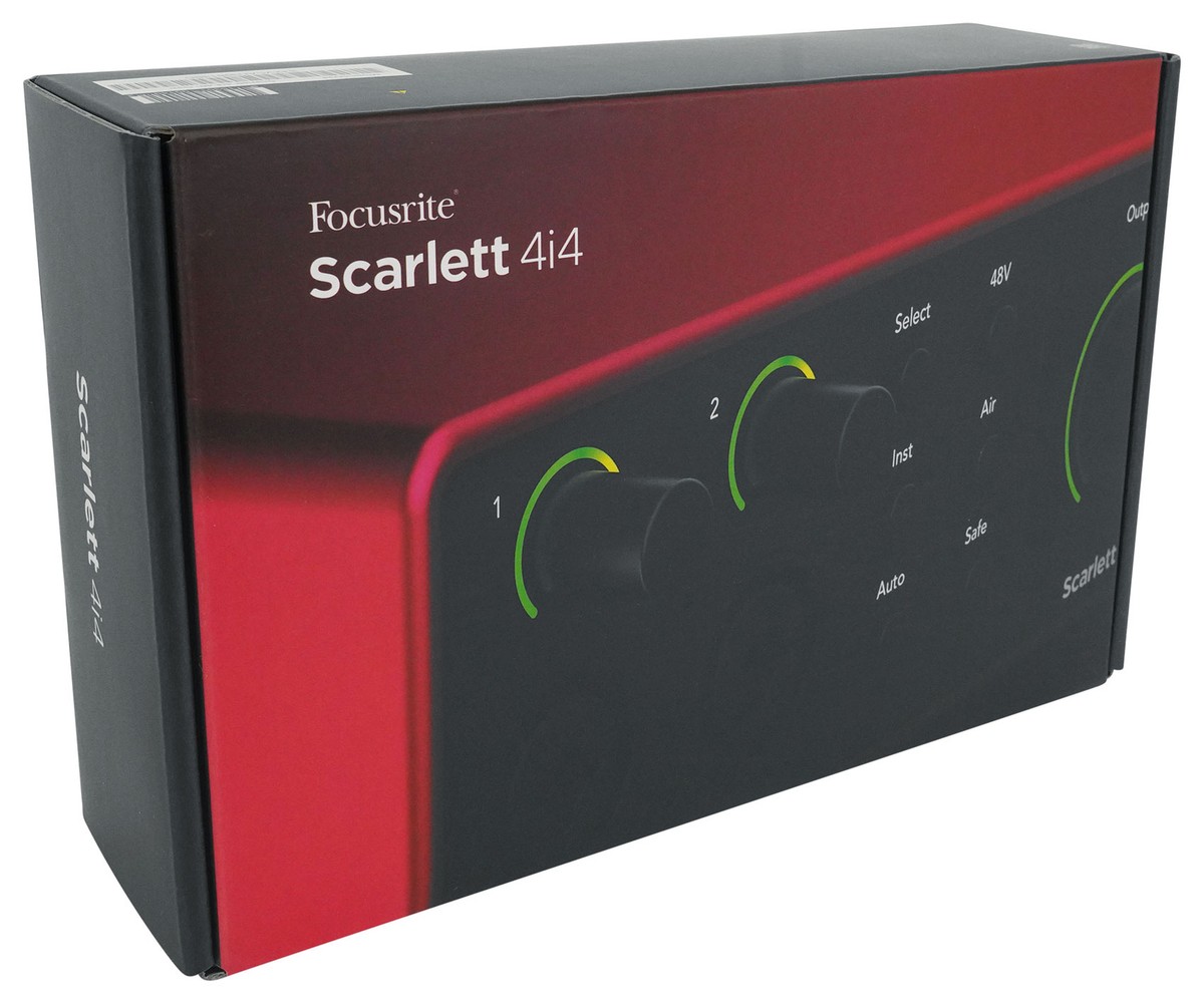 Focusrite Scarlett 4i4 4th Gen Studio Recording USB Audio