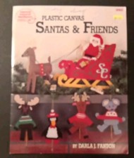 PLASTIC CANVAS SANTAS  FRIENDS American School of Needlework  3062