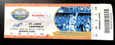 A STEAL! CARDINALS MATT ADAMS MLB DEBUT FULL TICKET-5/20/12-SCOTT VAN SLYKE HR#1