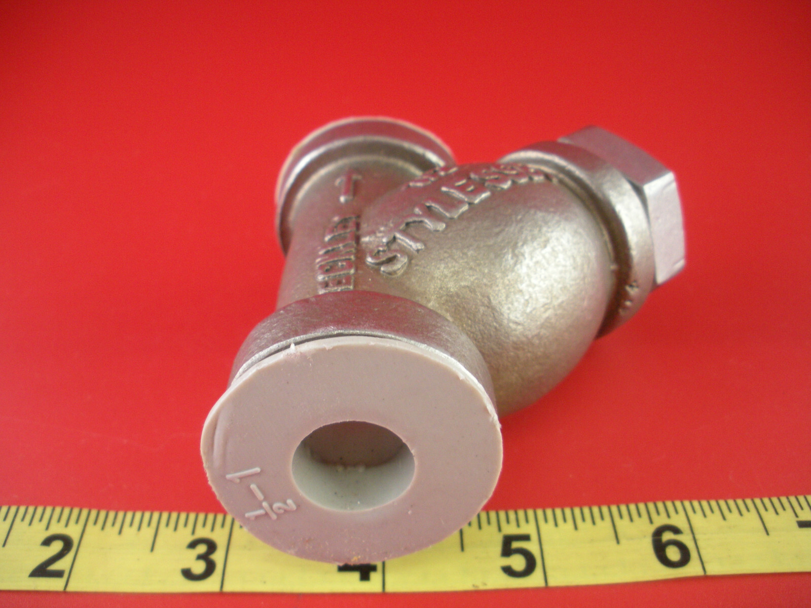 Keckley SSB7 Valve Y Strainer 1/2" 600 CF8M Stainless Steel 729 1/4