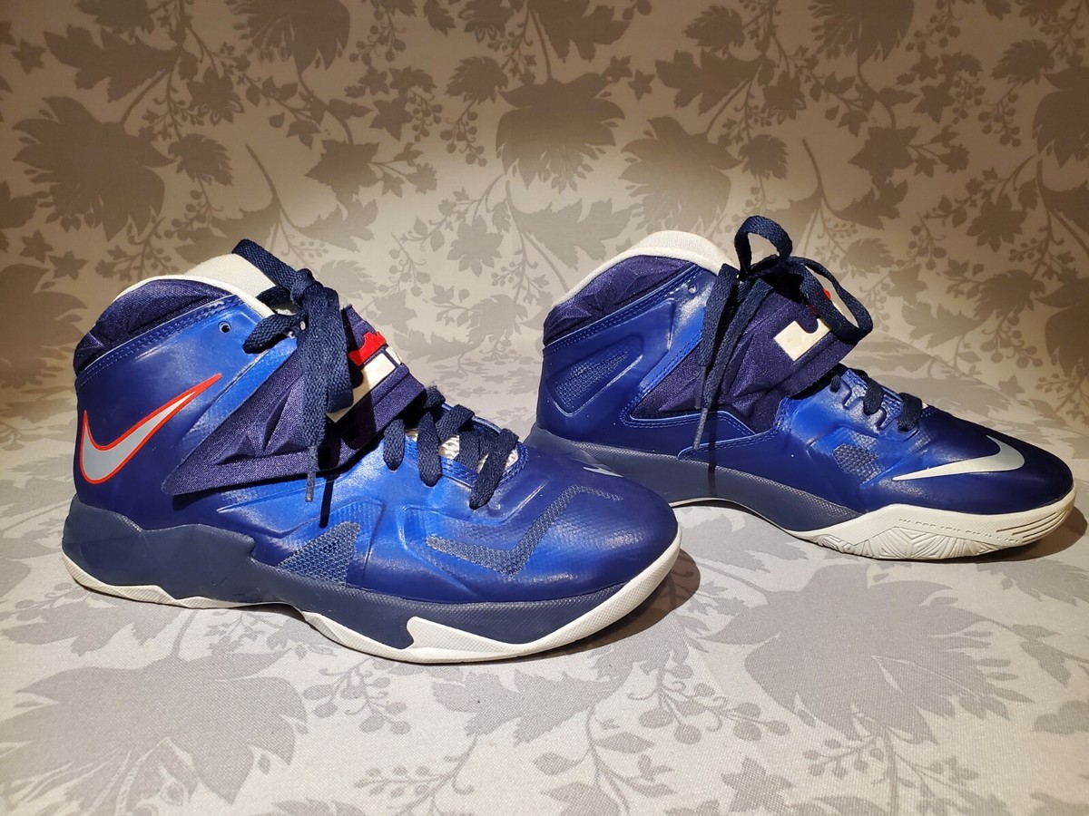 ナイキズームソルジャー2 ナイキ レブロン 7 PS Lebron James Nike Zoom Solider 7 VII Blue Basketball Shoes