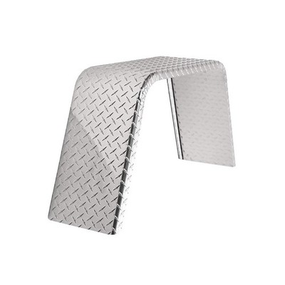 Tough Grade Aluminum Diamond Plate Flat Top Fender 10'' X 34'' X 17'' | Car Haul...
