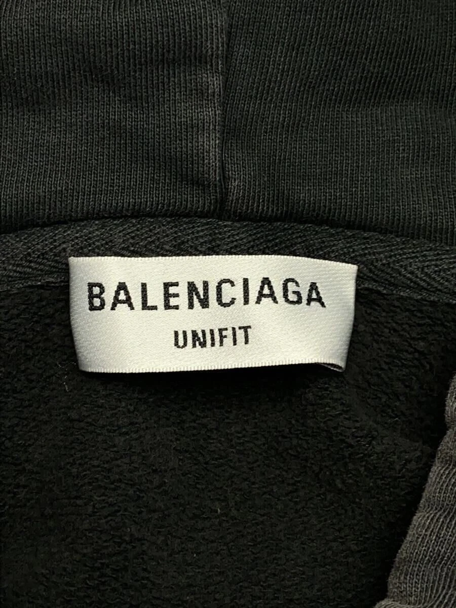 BALENCIAGA Felpa con Cappuccio L Cotone Grigio PJ87 697879 TMVB1 Usata