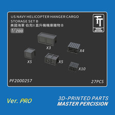 WULA PF2000257 1/200 NAVY HELICOPTERHANGER CARGO STORAGE SET B 3D Print （27pcs）