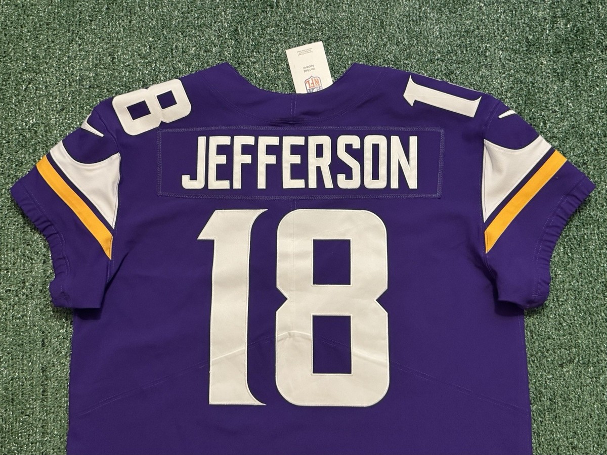 Maillot Des Vikings Justin Jefferson #18 - Taille M, Violet - Neuf Avec étiquettes Cousues