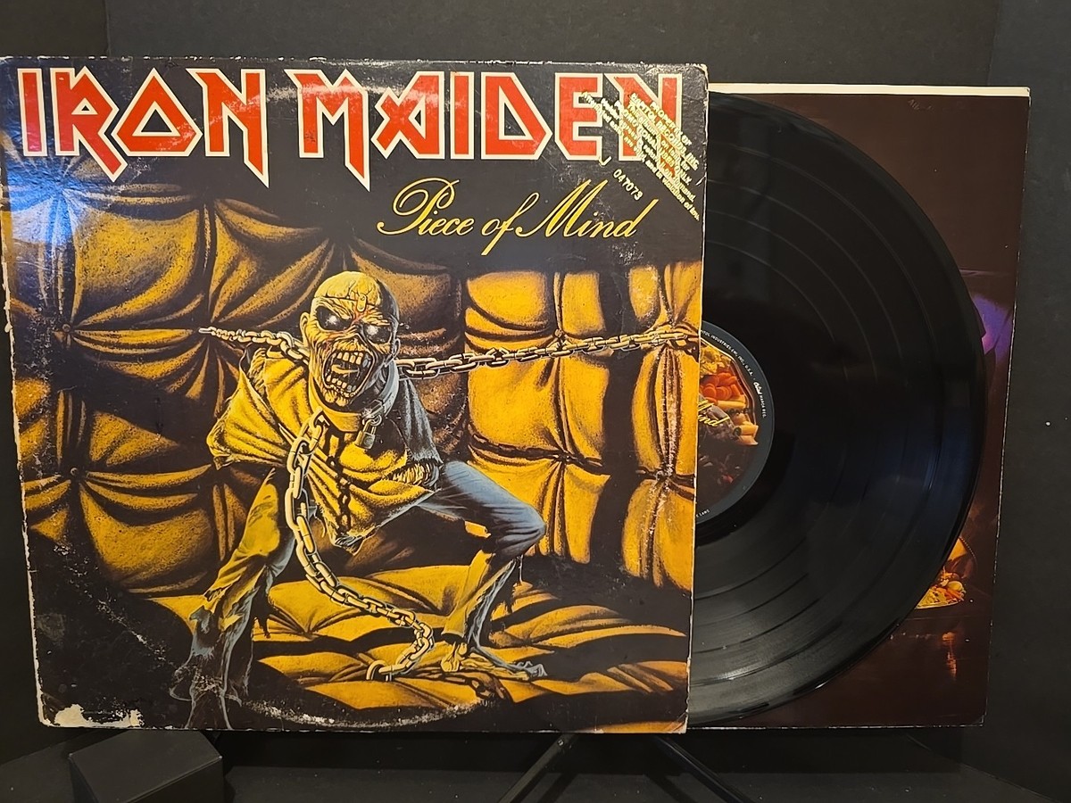 IRON MAIDEN PIECE OF MIND GOLD STAMP PROMO RARE ST 12274 CAPITOL