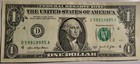 2021  $1 Bill Printing Ink Error. Ink transfer on Washington face most visible. — photo 2