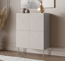 Kommode Art Deco 4D 89 Cashmere mit 2 Türen Sideboard Anrichte Wohnzimmer M24