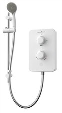 Image of Gainsborough Slim Duo 9.5kW Electric Shower White 3 Spray Head Handset Bathroom