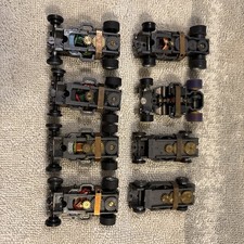 Aurora Afx Slot Car mixed chassis lot 8 chassis, running    