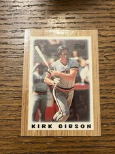 1987 Topps League Leaders Minis - Kirk Gibson #53 Detroit Tigers