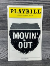MOVIN' OUT, RICHARD RODGERS THEATRE, OCTOBER 2003, BROADWAY PLAYBILL