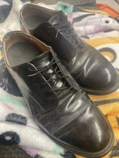 Vintage Craddock Terry Military Black Leather Dress Shoes Derby