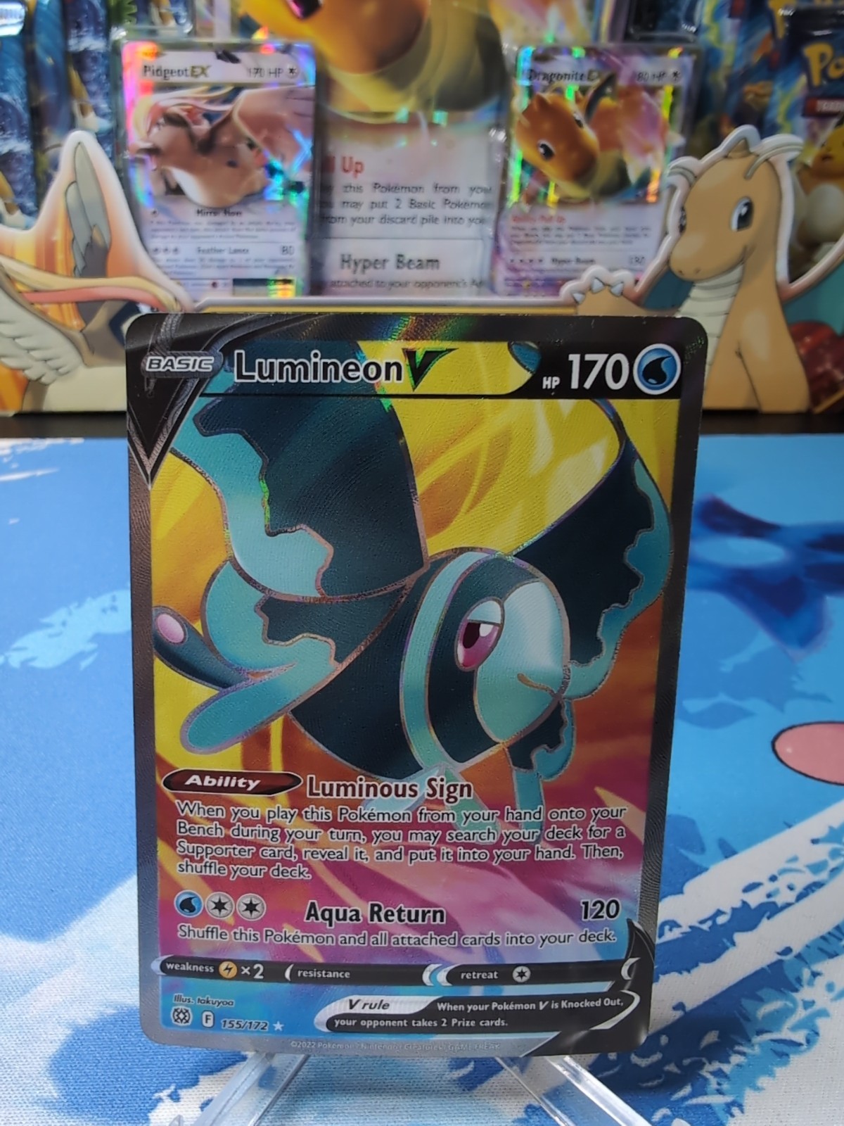 Lumineon V 155/172 Full Art Ultra Rare Holo -Pokémon Brilliant Stars -NM