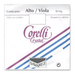 Corde Ré Alto Corelli Crystal 732L en nylon et aluminium filé tension light