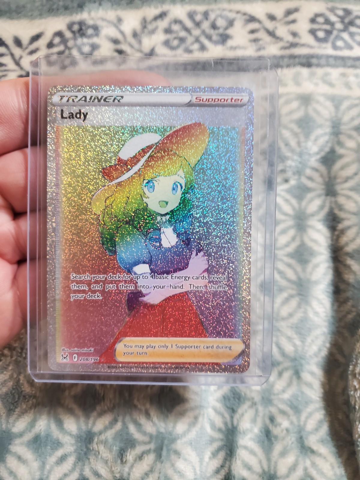 Lady 208/196 Lost Origin Rare Rainbow NM