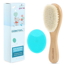 Baby Hair Brush Cradle Cap Brush Set for Newborns - Gentle Infant Baby Brush w