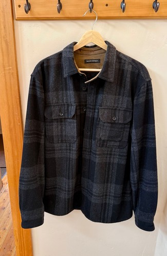 Banana Republic Melton Wool Overshirt, Mens Medium