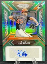 2024 Panini Prizm - Sensational Signatures - Kyle Harrison RC #SS-KH Green Prizm