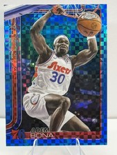 2025-26 Topps Chrome - Adem Bona #183 Blue X-Fractor  SP 76ers ERROR