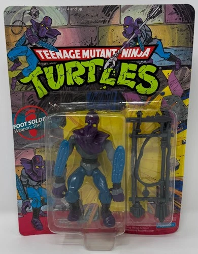Teenage Mutant Ninja Turtles Foot Soldier 10 back 1988 Playmates action figure