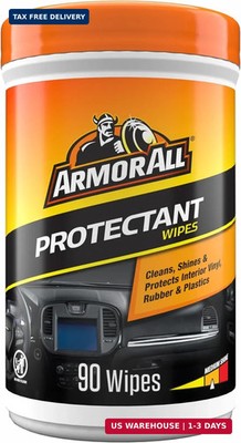 Armor All Car Interior Protectant Wipes, 90 Count Canister, UV Protectant for Vi