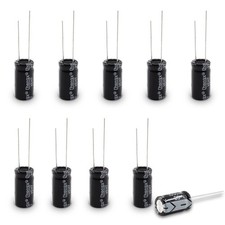 10 PC 25v 1000uf Aluminum Radial Electrolytic Capacitor  10 x 17mm, For TV, ...