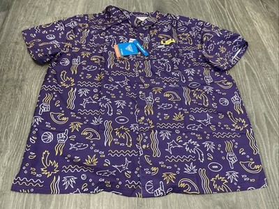 Columbia LSU Tigers Super Slack Omni-Wick Button-Up Shirt Men s Size: 2XL