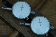 2X Mitutoyo No. 2802 Dial Indicator 0.0001" Graduation 0.025" Range Japan